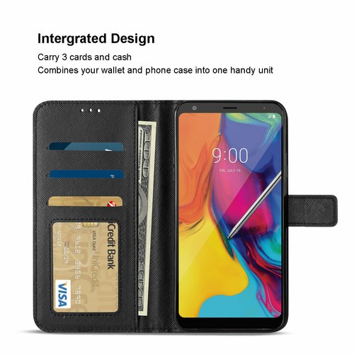 For LG Stylo 5 - 3 in 1 Magnetic Flap Wallet Cover Case w/Card Slots - 第 4/13 張圖片
