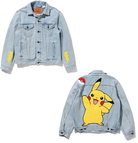 X Pokémon Vintage Fit Trucker Jacket 