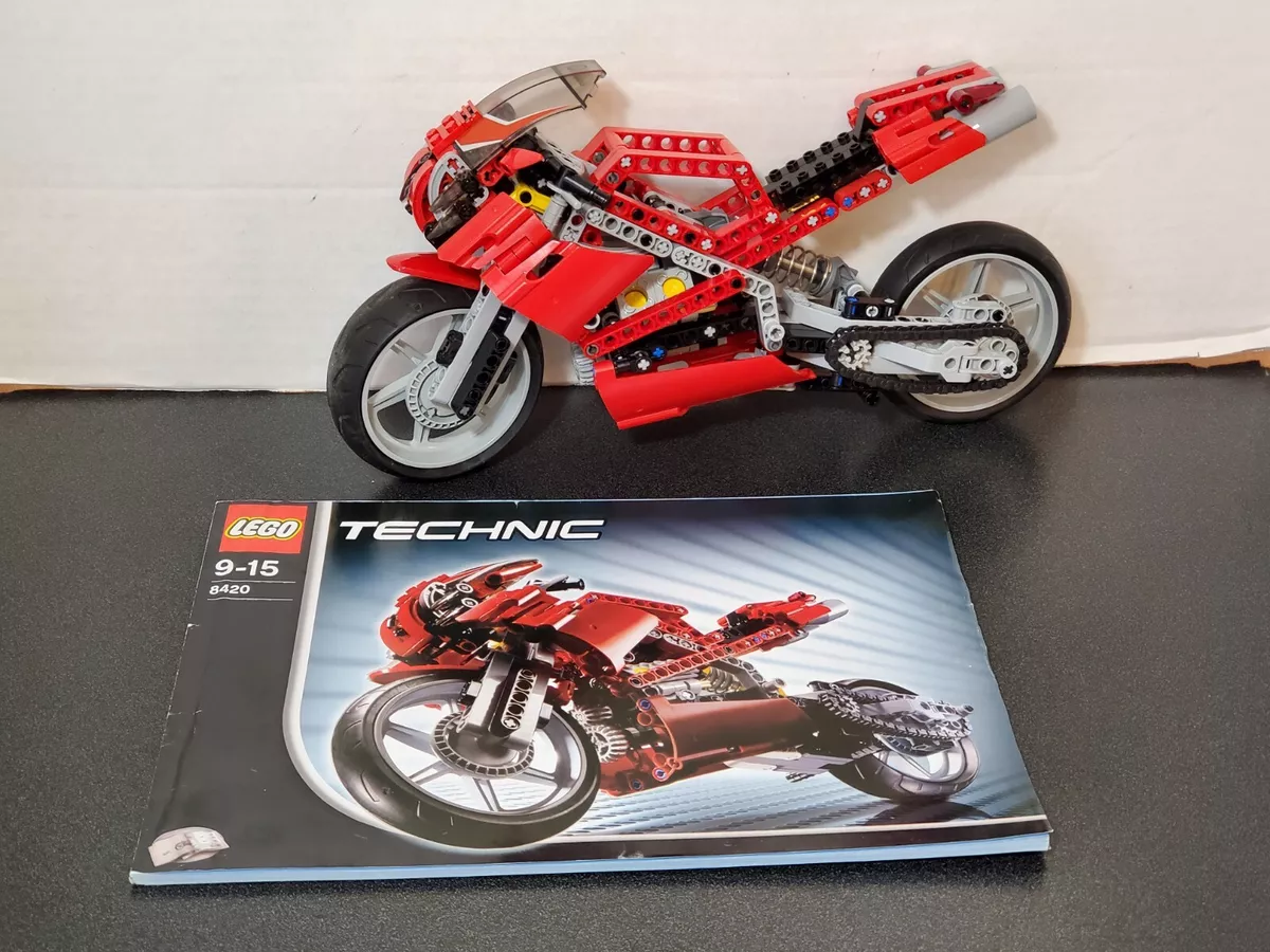 LEGO TECHNIC 8420 Street Bike Motorcycle Motorbike - Complete w/ Instructions