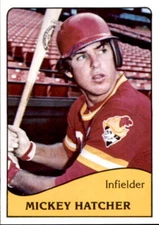 1979 Albuquerque Dukes TCMA #11 Mickey Hatcher Mesa Arizona AZ NM Baseball Card