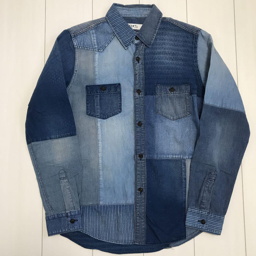 FDMTL Patchwork Denim Shirt Size 2 Used From Japan | eBay