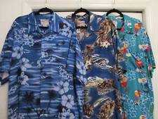 Choose 1 -Tropical Print Hawaiian Shirts Cherokee Hilo Hatties Big Dogs XL XXL
