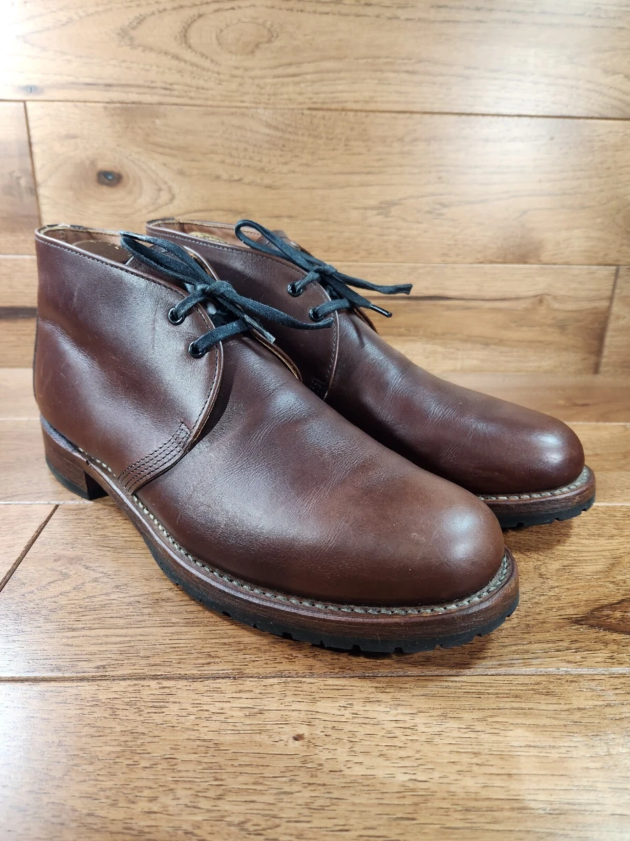 Red Wing Beckman Brown Leather Chukka Boots 9017 Size 11 D Made In USA MINT