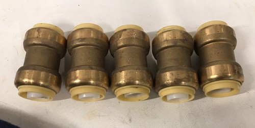 NSF/ANS 5 PCS 3/4" X 3/4" SHARKBITE STYLE PUSH FIT COUPLINGS FITTINGS NO LEAD