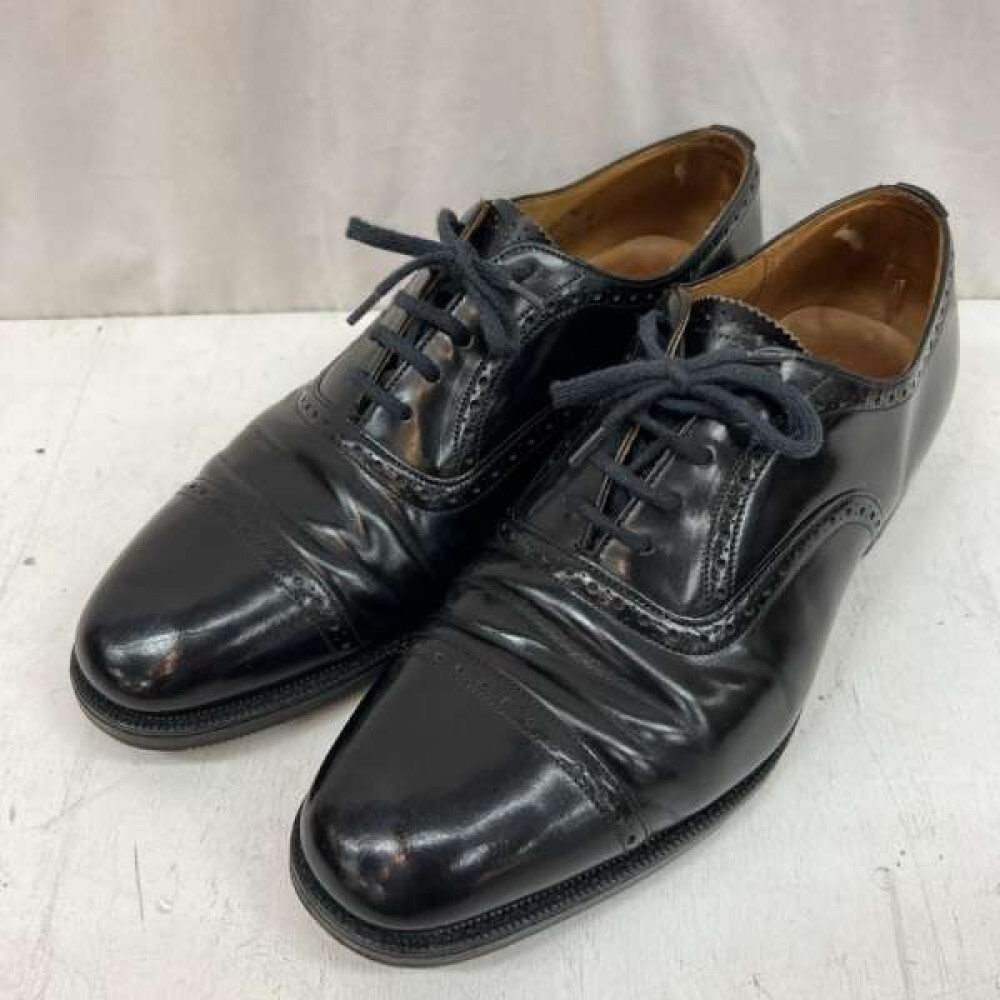 Church's Straight Tip Leather Black Business Shoes Size UK Church's Straight Tip Leather Black Business Shoes Size UK