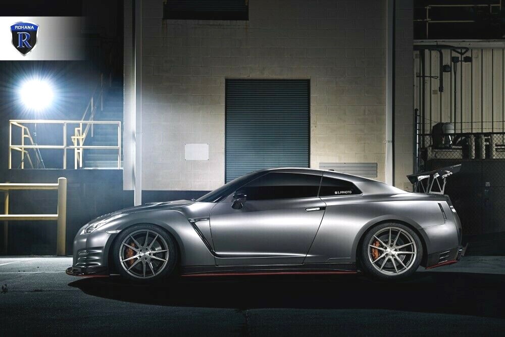 20” ROHANA RFX2 BRUSHED TITANIUM RIMS WHEELS FOR SKYLINE GTR GT-R