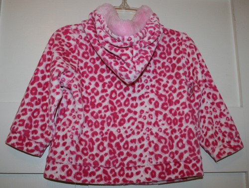 Green Dog Little Girl's Jacket Hoodie Animal Print Pink Size 18 Months - Picture 4 of 4