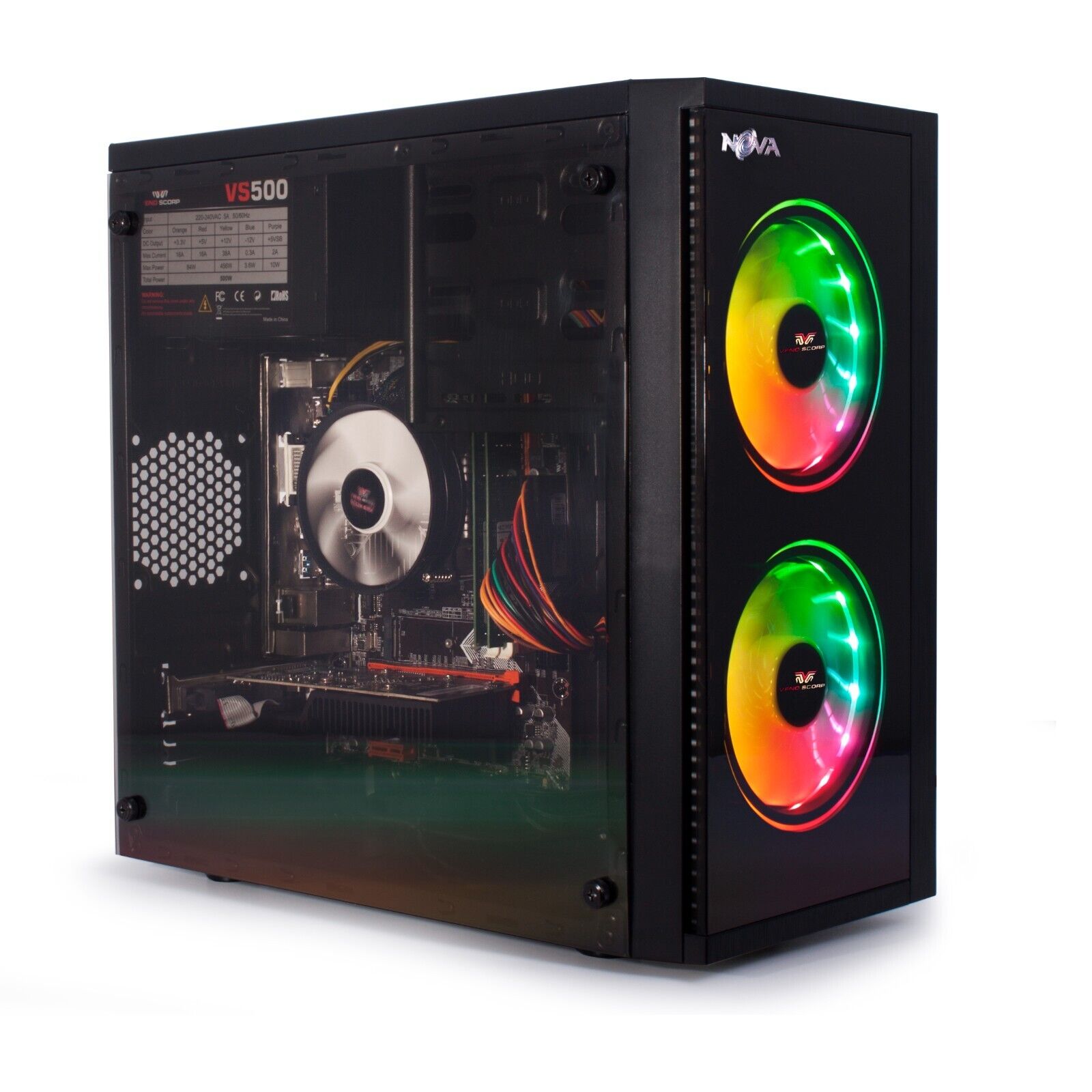 Gaming PC 22" Bundle Core i5 500GB 16GB RAM NVidia GT710 2GB Windows 10 Wi-Fi - Picture 22 of 27