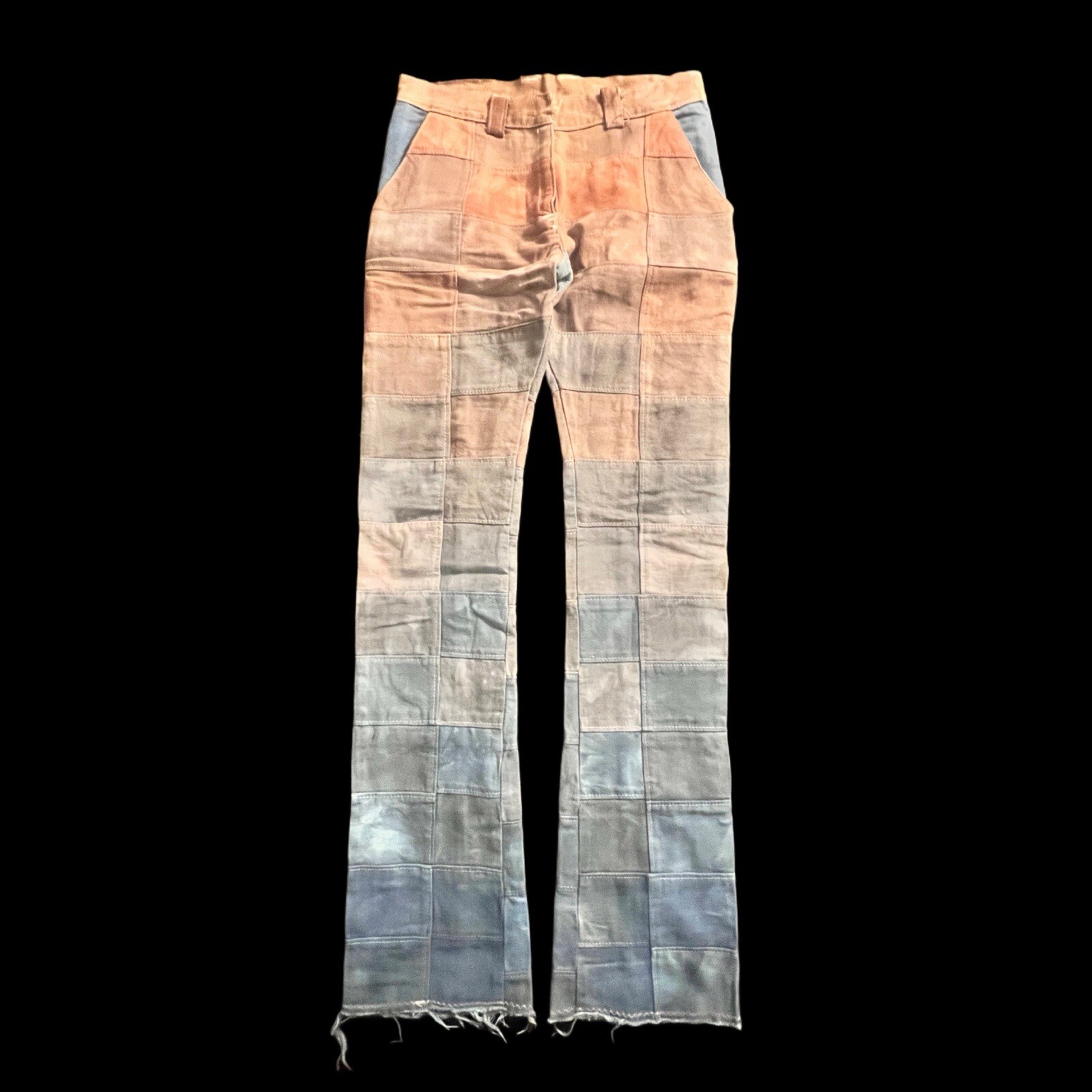 Handmade Patchwork Denim Graidient Dyed - image 1