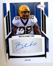Brevyn Spann-Ford RC 2024 Sage Rookie Autograph Card#A-BSF!Cowboys TE RC Star