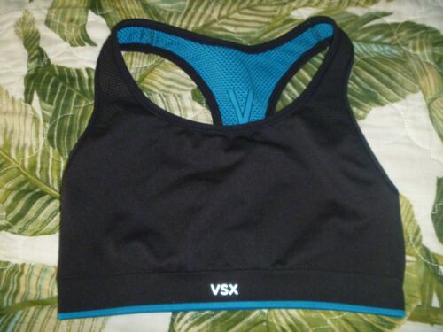 WOMENS VICTORIAS SECRET VSX SPORTS BRA REVERSIBLE FITNESS YOGA WORKOUT 2-IN-1 - Picture 1 of 7