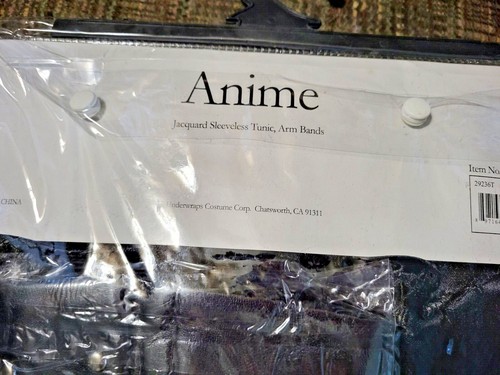 Anime Jacquard Sleeveless Tunic with Arm Bands Costume Teen 14-16 Item# 26236T - Picture 5 of 8