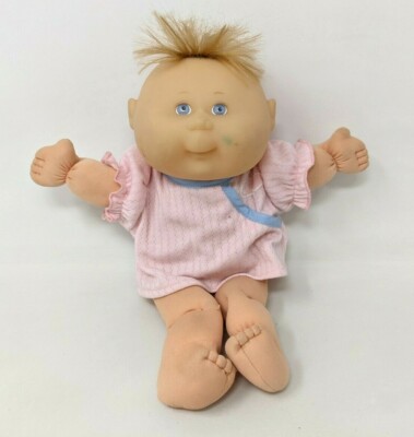 VTG 1996 OAA Mattel Cabbage Patch Kids CPK Blue Eyes Pink Outfit Doll Toy CD21
