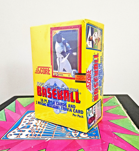 Lotto scatole da baseball MLB vintage anni 90 vintage mai aperte sigillate in fabbrica Topps Fleer Score - Foto 11 di 20