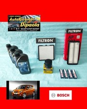 KIT TAGLIANDO + 4 CANDELE KIA PICANTO 1.0 1.1 BENZINA (04-11) 3L 10W40 + FILTRI
