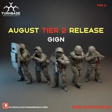 Turnbase Miniatures Modern French Elite Police GIGN Zona Alfa Spectre Operations