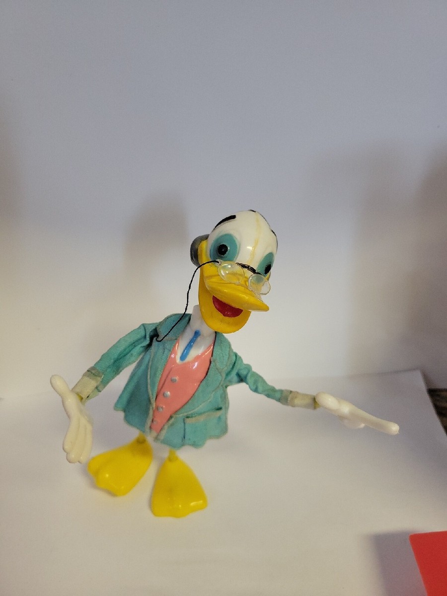 Rare TEAL WALT DISNEY'S LUDWIG VON DRAKE TOY FIGURE DE MARX 1961