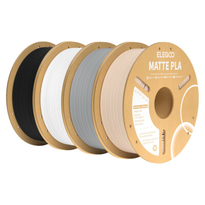 ELEGOO Matte PLA Filament 1KG,1.75mm 3D Drucker Filament Maßgenauigkeit+/-0.02mm