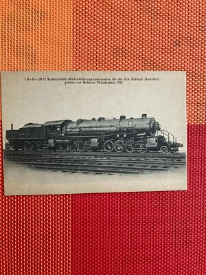 1 D+D+D(D1) Sechszylinder-Mallet-Güterzug-Lokomotive Postkarte
