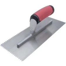 (3-pk) QLT 1/4 In. V-Notched Trowel w/Soft Grip Model: 15676