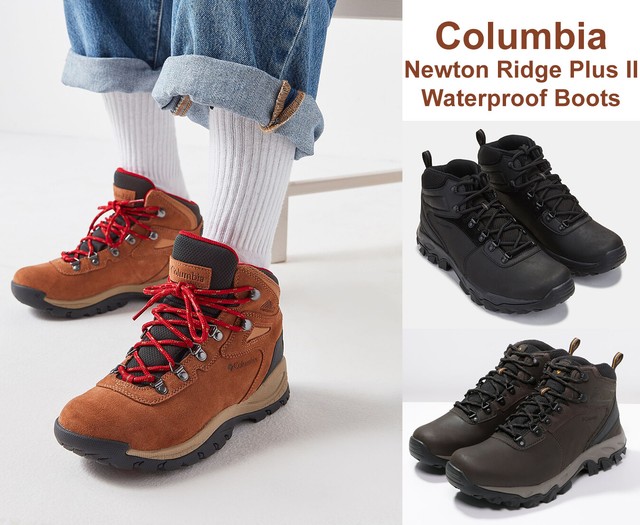columbia men's newton ridge plus ii suede waterproof hiking boots