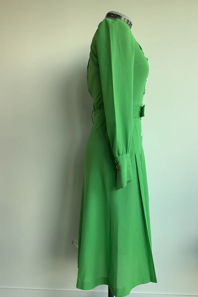 Vintage Dress Green, Elegant, Special Occasions XS/8/10 See Description - Image 4 of 4
