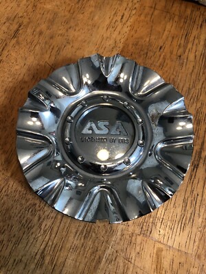 ASA LICENSED BY BBS WHEEL CHROME WHEEL CENTER CAP 8B680 LS7-01