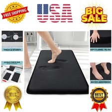 Memory Foam Bath Mat 30x20, Extra Soft and Absorbent Bathroom Mats, Non Slip ...