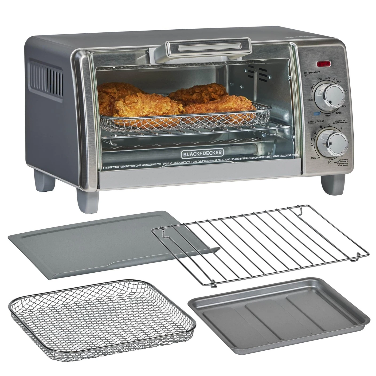 BLACK DECKER Crisp N Bake Air Fry Countertop Convection Toaster Oven Medium
Opens in a new window or