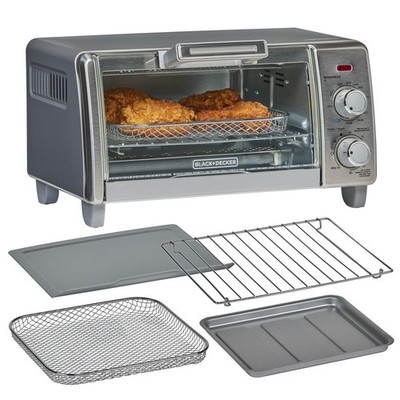 BLACK DECKER Crisp N Bake Air Fry Countertop Convection Toaster Oven Medium