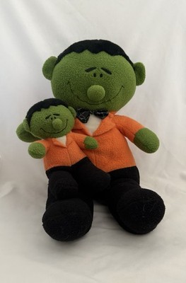 Vintage Sugar Loaf FRANKENSTEIN Dad & Son Monster 17'' Plush Halloween