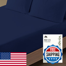 Mayfair Linen 100 Egyptian Cotton Fitted Sheet Twin Size - Luxury 600 Series