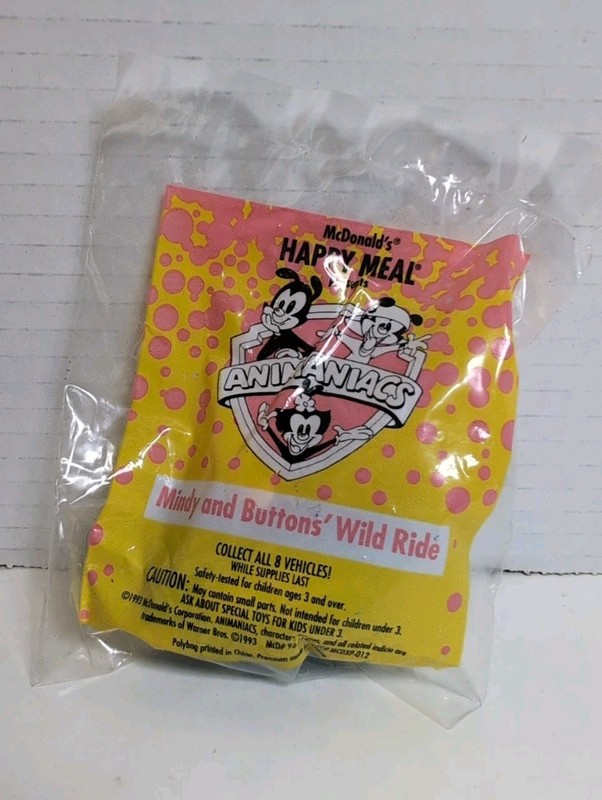 Vintage Animaniacs McDonald's Toy 1993 Mindy & Buttons Warner Bros Happy Meal 