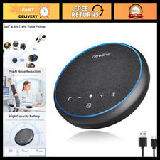 360  Conference Speaker  Microphone, 2 Mics, AI Noise Reduction, USB/Bluetooth,