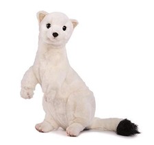 Hansa Ermine Plush Toy 11" H