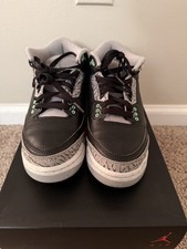 Nike Air Jordan 3 Retro 'Green Glow’ Black Wolf Grey DM0967-031 5Y