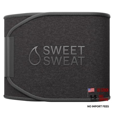 Sports Research Sweet Sweat Waist Trimmer - Core Series - Medium Matte Black