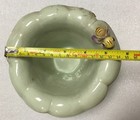Antique Handmade Ceramic Floral Planter with Leaf on Bottom Bee on Top — photo 6