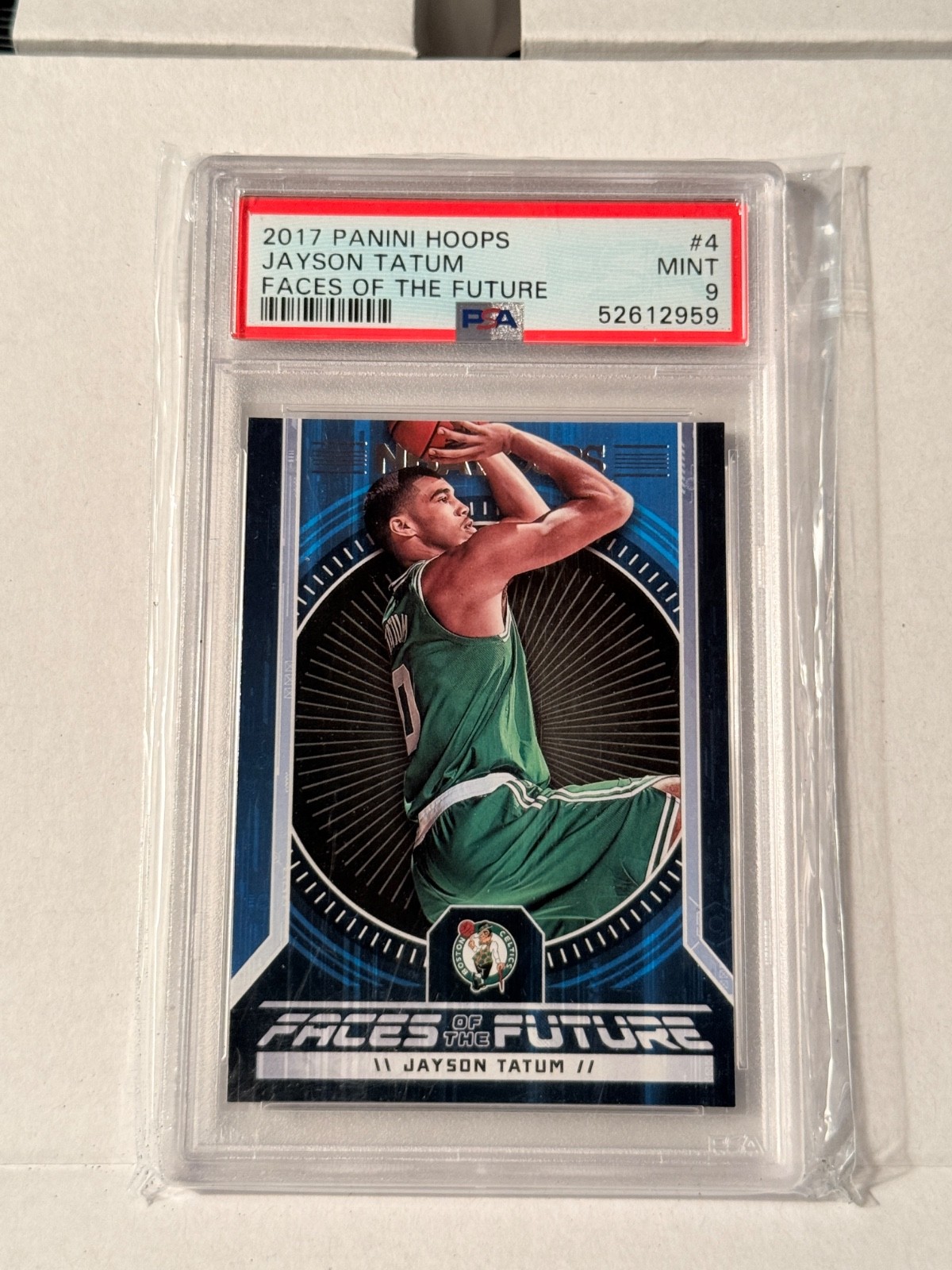 2017 Panini Hoops - Faces of the Future Jayson Tatum #4 PSA Gem Mint 10