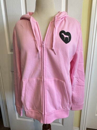 Victoria’s Secret Pink Originals, Pink Full Zip Hood Jacket, XL New W Tag  - Picture 3 of 10