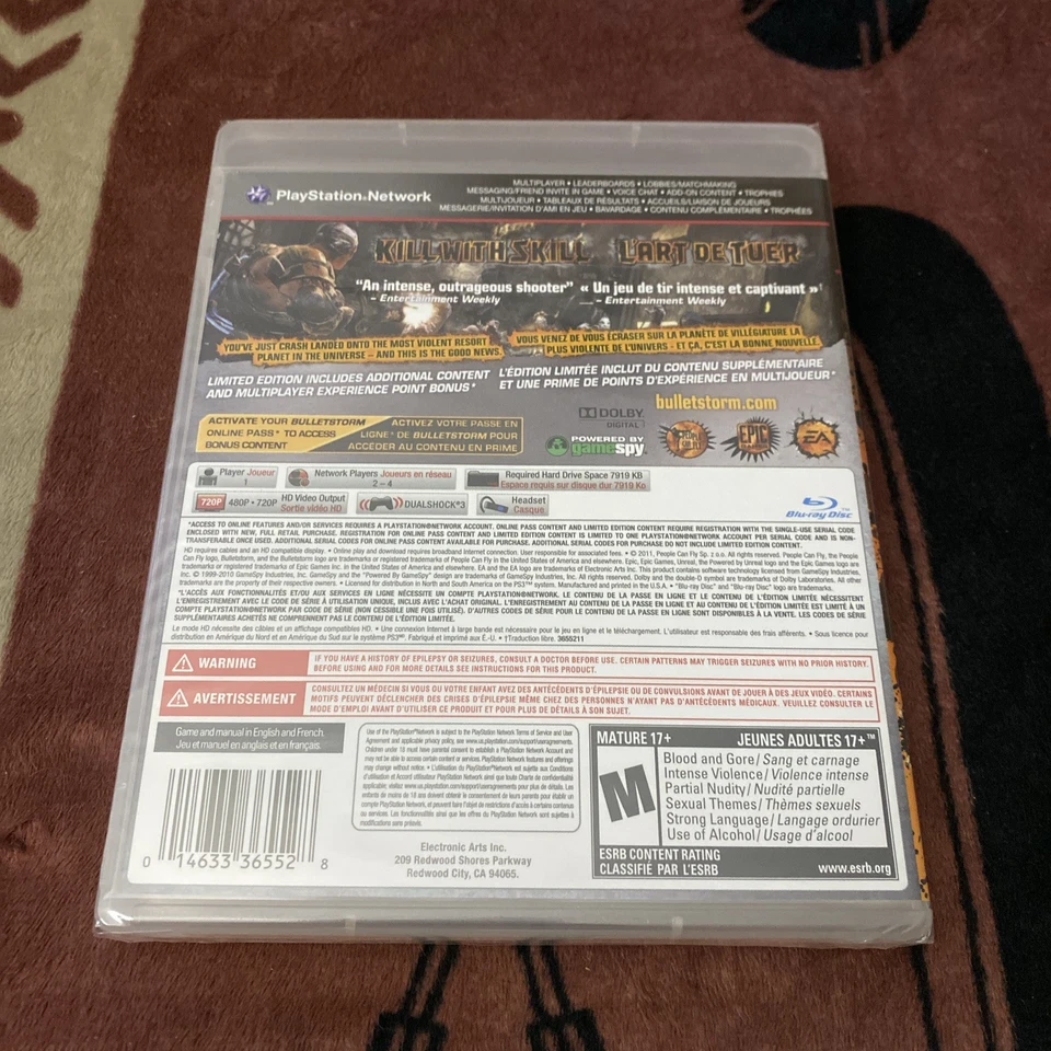 Bulletstorm Edición Limitada (Sony PS3, 2011): NUEVO PRECINTADO Foto 2 de 4
