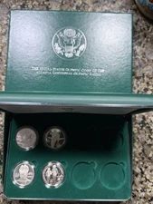 1995 Olympic Silver Dollar 4pc Set Box COA $162 W/Coupon