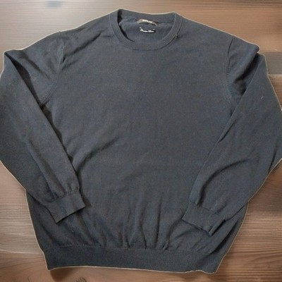 REPLAY Mens Crew Neck Jumper Sweater Navy Cotton Size XL