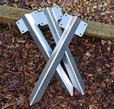 10X Railway Sleeper Brackets Metal for Driveway Path Edging Easy Fix Landscaping