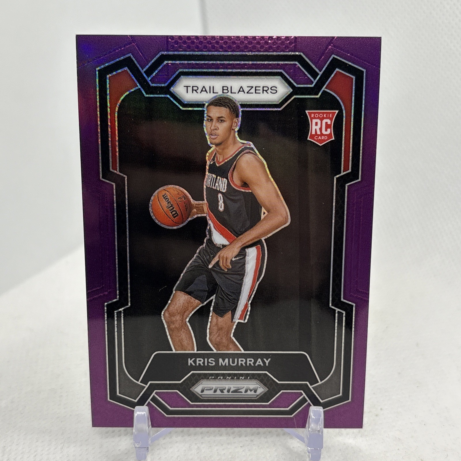 2023-24 Panini Prizm - Purple Prizm #142 Kris Murray Rookie /99 (RC)