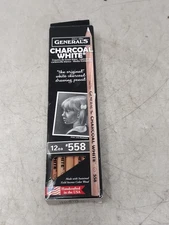 General's Charcoal White #558 Drawing Pencils - 12pk 