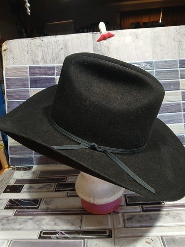 Resistol Rancher 3X Beaver 7 1/8 Black Cowboy Hat - Picture 2 of 11