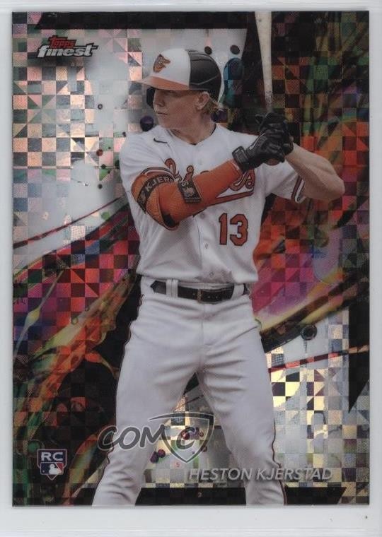 2024 Topps Finest Common Checkerboard Refractor Heston Kjerstad #43 1k4e