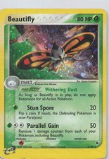 Beautifly Holo Rare EX Ruby and Sapphire 2/109 HP Swirl on eBay