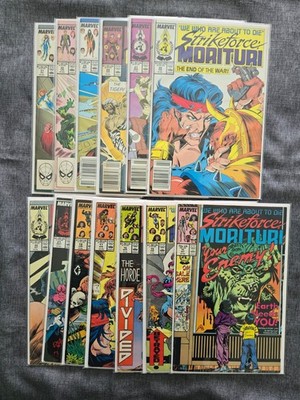 Strikeforce Morituri, Lot of 13, #11,15,16,17,19,21,22,26,27,28,29,30,31, 1987